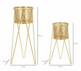 Vaso oro set di 2 Vasi, - Robert