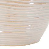 Vaso Rosa Bianco Crema Finitura Effetto Materico Colore Struttura Bianco, Sfumatura Colore Struttura Crema - Bato