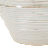 Vaso Rosa Bianco Crema Finitura Effetto Materico Colore Struttura Bianco, Sfumatura Colore Struttura Crema - Batobamo
