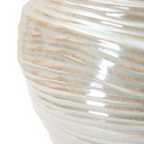 Vaso Rosa Bianco Crema Finitura Effetto Materico Colore Struttura Bianco, Sfumatura Colore Struttura Crema - Batobamo