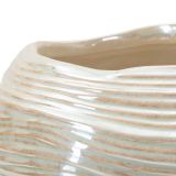 Vaso Rosa Bianco Crema Finitura Effetto Materico Colore Struttura Bianco, Sfumatura Colore Struttura Crema - Batobamo
