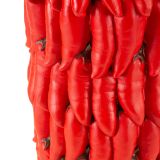 Vaso Rosso Disegni con Peperoncini Diametro 13 cm, - Elmo