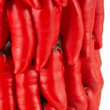 Vaso Rosso Disegni con Peperoncini Diametro 13 cm, - Elmo