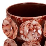 Vaso Rosso Disegno Moderno Diametro 10 cm, - Bariva