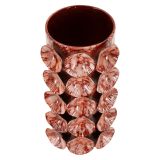 Vaso Rosso Disegno Moderno Diametro 10 cm, - Bariva