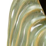 Vaso Verde Beige Finitura Effetto Materico Colore Struttura Beige, - Batesiro