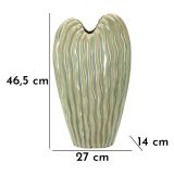 Vaso Verde Beige Finitura Effetto Materico Colore Struttura Beige - Daronere