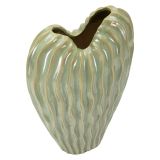 Vaso Verde Beige Finitura Effetto Materico Colore Struttura Beige - Daronere