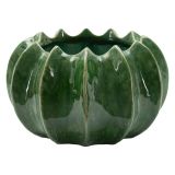 Vaso Verde Disegno con Cactus Diametro 13.5 cm, - Batase