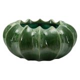 Vaso Verde Disegno con Cactus Diametro 19 cm, - Aysgar