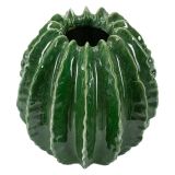Vaso Verde Disegno con Cactus Diametro 7.5 cm, - Fafamofa