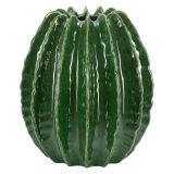 Vaso Verde Disegno con Cactus Diametro 9 cm, - KohYao