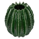Vaso Verde Disegno con Cactus Diametro 9 cm, - KohYao