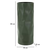 Vaso Verde Finitura Effetto Materico, - Fasani