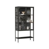 Vetrina 2 ante 80x35x160h cm ardesia - Busseto