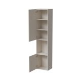 Vetrina Beige 4 Ripiani 5 Vani 39.9x29.8x180h cm, 2 Ante - Botte