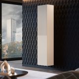 Vetrina Beige 4 Ripiani 5 Vani 39.9x29.8x180h cm, Un'anta - Longano
