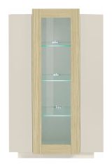 Vetrina Beige 7 Ripiani 10 Vani 80x38x120.5h cm, 3 Ante - Severino