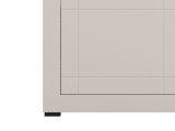 Vetrina Beige Nero 4 Ripiani Un'anta 58x35x194h cm, 5 Vani - Palena