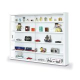 Vetrina Bianco 4 Ripiani 2 Ante 60x80x10h cm, 5 Vani - Oulx