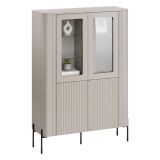 Vetrina Cimino, 110x40 h160 cm, Beige
