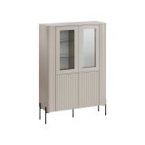 Vetrina Cimino, 110x40 h160 cm, Beige