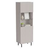Vetrina Luzzana, 60x42 h183 cm, Beige