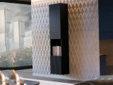 Vetrina Nero Antracite 4 Ripiani Apertura Push Pull 39.9x29.8x180h cm, 2 Ante - Botte