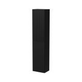 Vetrina Nero Antracite 4 Ripiani Apertura Push Pull 39.9x29.8x180h cm, Un'anta - Longano