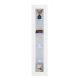 Vetrina stretta 40x30x180h cm bianca lucida - Aristotele
