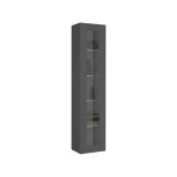 Vetrina stretta ingresso 40x30x180h cm antracite - Arnika