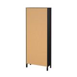 Vetrina vintage sala da pranzo 2 ante 78x32x199h cm nera - Lazio