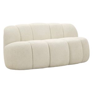 Divano Fisso 2 Posti Bianco Posti a Sedere 2 Materiale Struttura in Legno Nobilitato 82x58x147h cm, Altezza Seduta 40 cm - Alchi