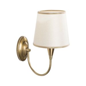 Lampada da Parete Bianco oro Attacco e 27 max 40 w Indoor, Colore Struttura oro - Lucoli
