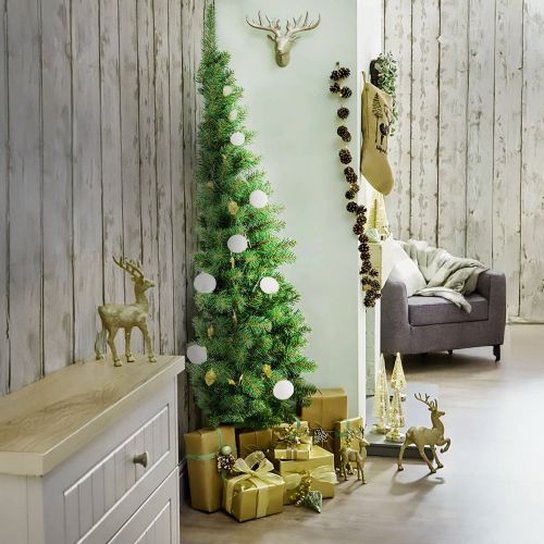 Albero di Natale 150 cm Verde 237 Rami Apertura Rami Singoli 150h cm, Ignifugo - Noell