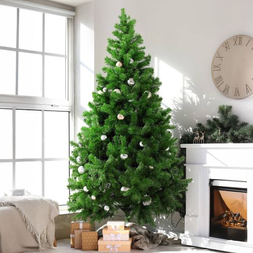 Albero di Natale 180 cm Verde 723 Rami Apertura Rami Singoli 180h cm, Ignifugo Ritardante di Fiamma - Evergreen