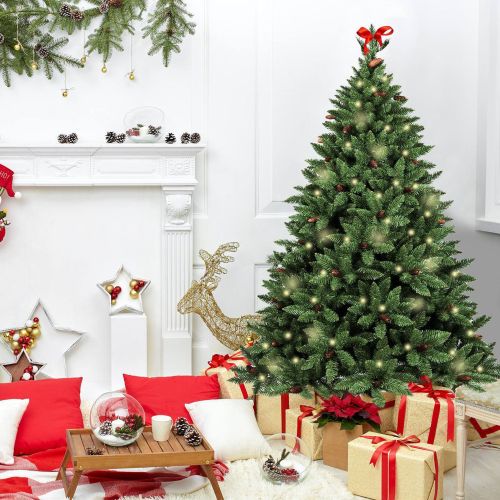 Albero di Natale 180 cm Verde 756 Rami Apertura Rami Singoli 180h cm, Ignifugo Ritardante di Fiamma - Lapland
