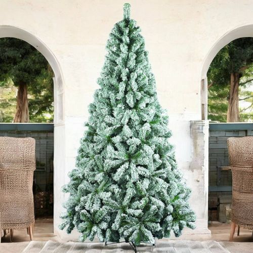 Albero di Natale floccato in PVC, h300 cm