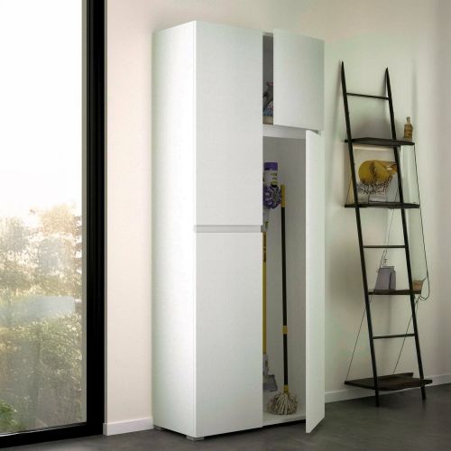 Armadio bianco 4 ante 80x195h cm - Attiniaro