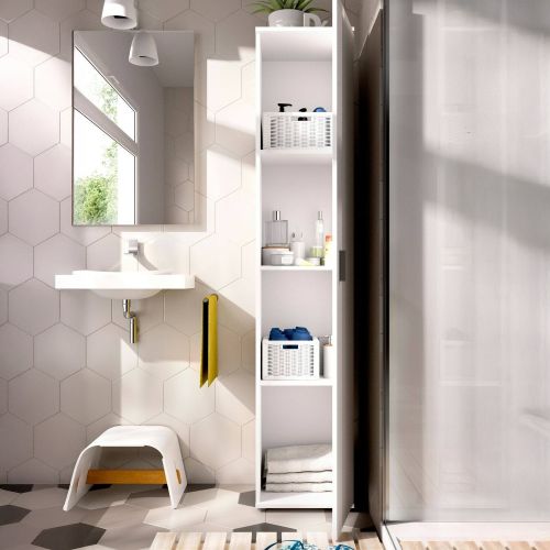 Armadio bianco bagno 39x190h cm - Arrow