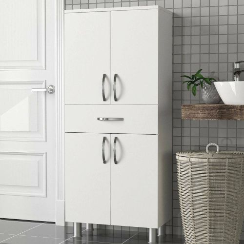 Armadio bianco con cassetto 59x140h cm - Iolana