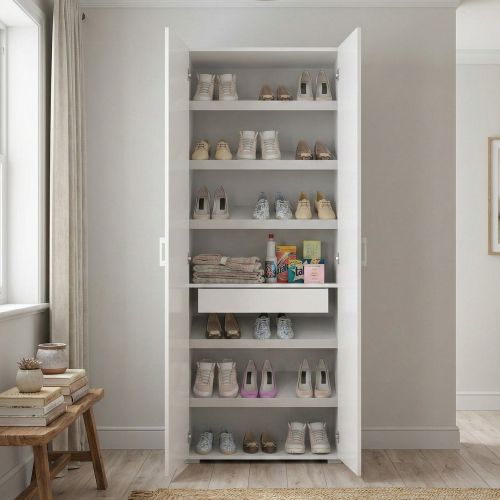 Armadio bianco con cassetto 72x195h cm - Angy