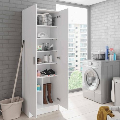 Armadio bianco lavanderia 59x180h cm - Altiplano
