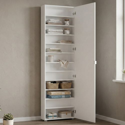 Armadio bianco lucido salvaspazio 60x200h cm - Ippolita