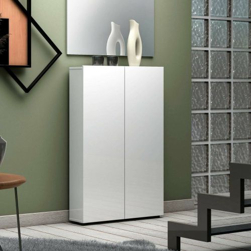 Armadio bianco lucido salvaspazio 70x115h cm - Unicorno
