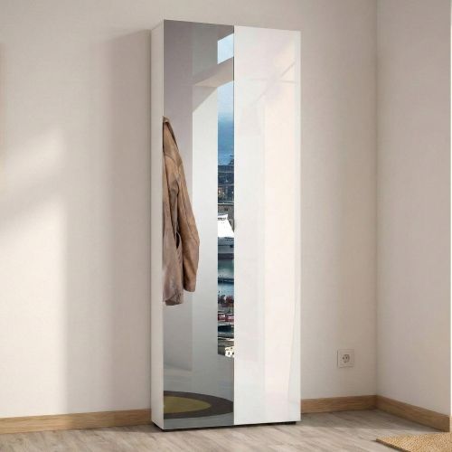 Armadio bianco lucido salvaspazio 70x200h cm - Crisocolla