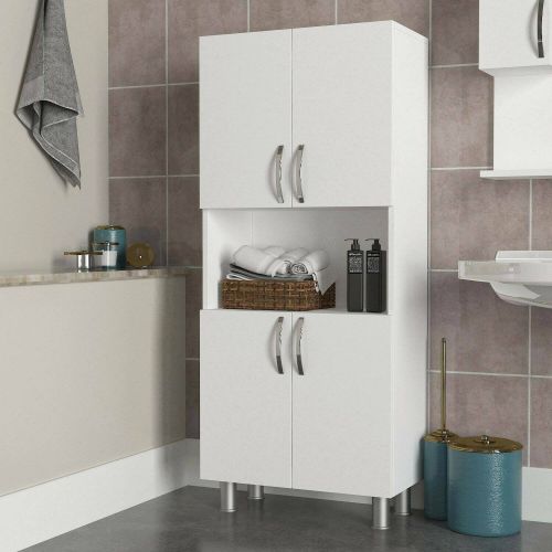 Armadio bianco multifunzione 59x140h cm - Tchoo