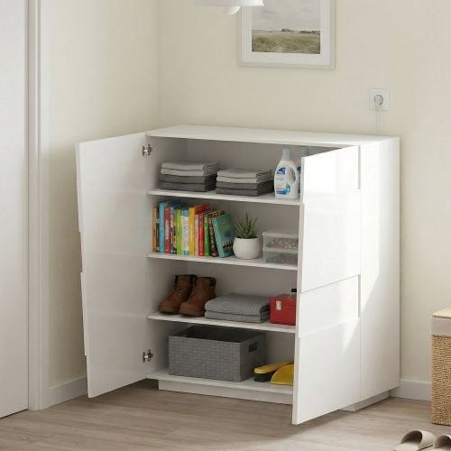 Armadio bianco multiuso 120x126h cm - Aulla