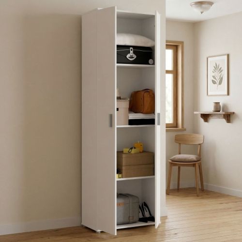 Armadio bianco salvaspazio 61x190h cm - Aixam