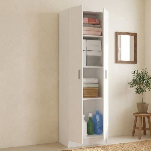 Armadio bianco sgabuzzino 59x180h cm - Aragorn
